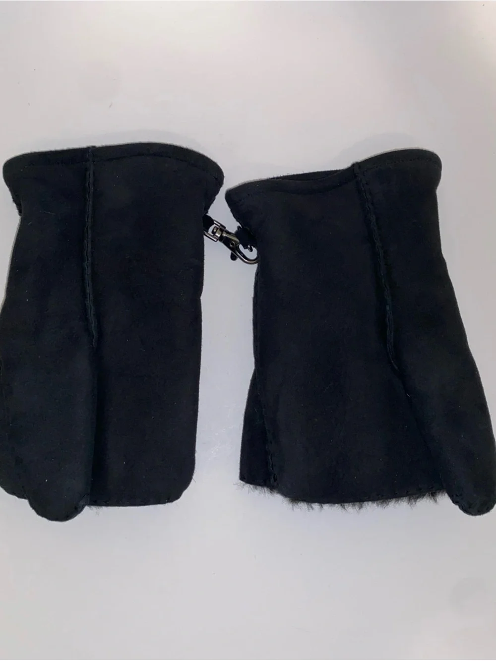 UGG Black Convertible Mittens with Clip